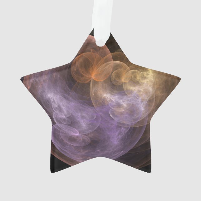 Space Flowers Ornament (Back)