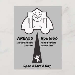 Space Foods Promotion Postcard