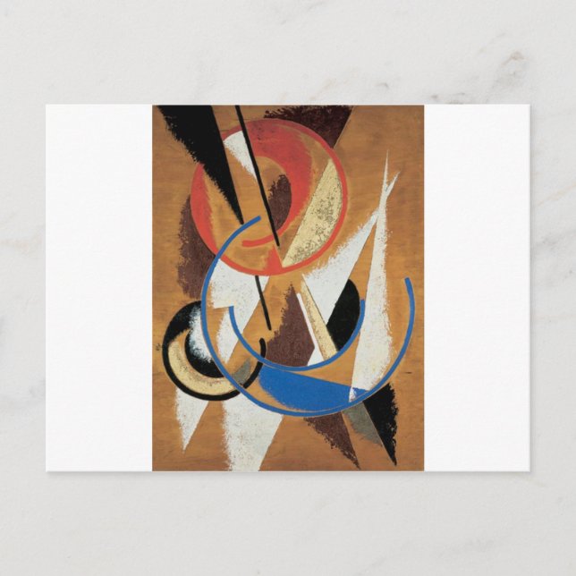 Space Force Construction by Lyubov Popova Postcard (Front)