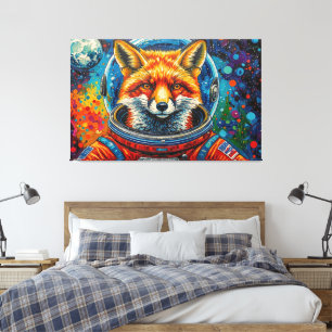 SPACE FOXES 2 CANVAS PRINT