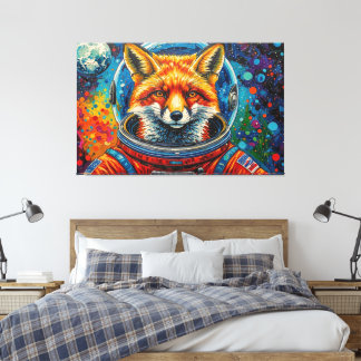 SPACE FOXES 2 CANVAS PRINT