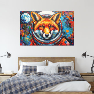 SPACE FOXES 3 CANVAS PRINT