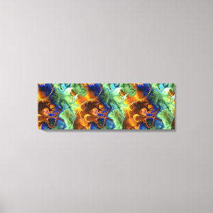 space fractal wrapped canvas