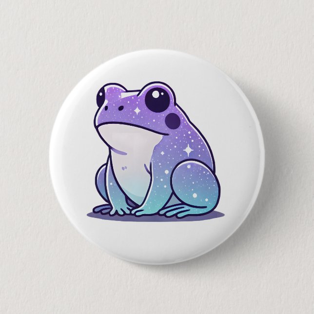 Space Frog Badge 2 Inch Round Button (Front)