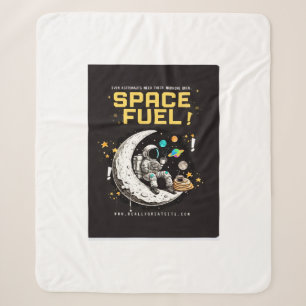 Space fuel astronaut coffee throw blanket 