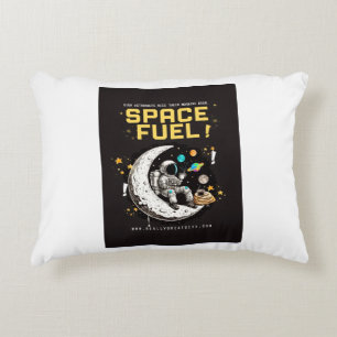 Space fuel astronaut coffee throw blanket accent pillow