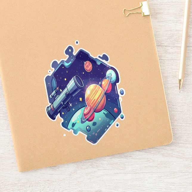 Space Fun Stickers for Astronaut (Notebook)