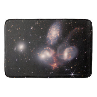 Space Galaxies Stephan's Quintet 5 Deep Field Bath Mat