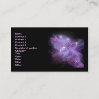Space Galaxy Adoration Business Card
