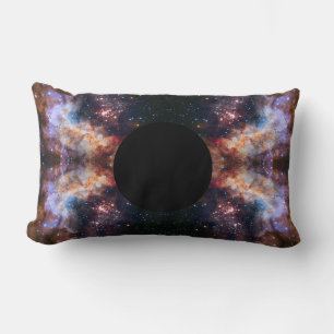 Space/galaxy black hole lumbar pillow