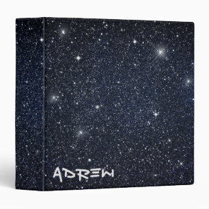 Space Galaxy blue school Binder