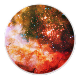 Space/galaxy ceramic knob