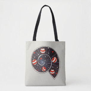 Space Galaxy Fun Planets Astronomy Snail Tote Bag