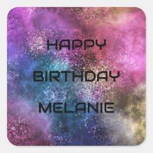 Space Galaxy Happy Birthday