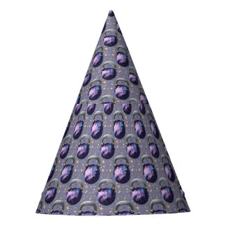 Space Galaxy Kettlebell Party Hat