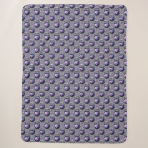 Space Galaxy Kettlebell Sherpa Blanket