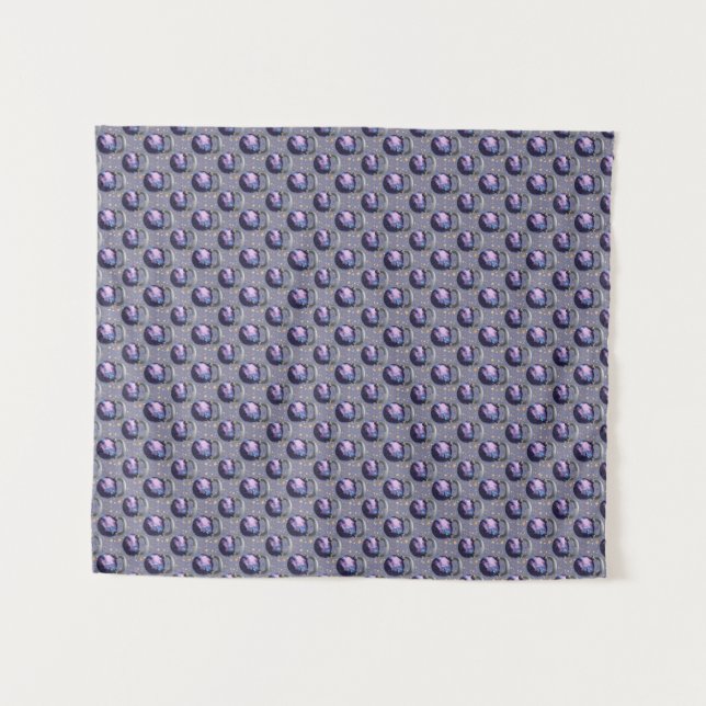 Space Galaxy Kettlebell Tapestry (Front (Horizontal))