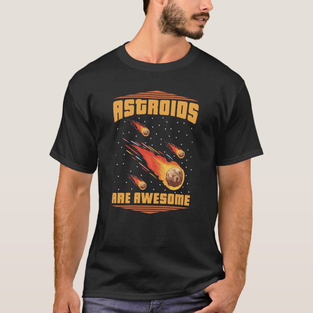 Space Galaxy Nebula Orbit Solar System Astroid Red T-Shirt (Front)