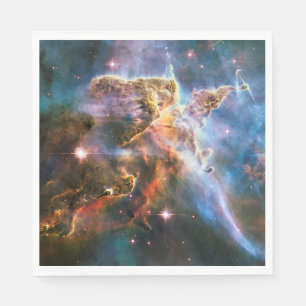 Space galaxy nebula. Universe stars / Astronomy Napkin