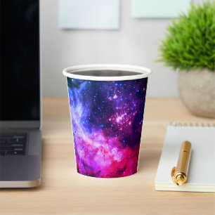 Space/galaxy paper cups