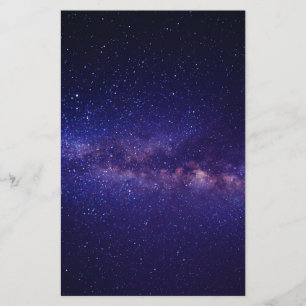 Space Galaxy Star Pattern Stationery