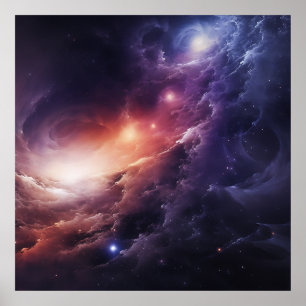Space Galaxy Symphony Poster