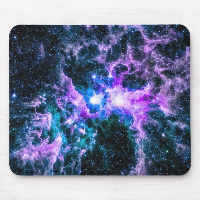 Space Galaxy Web Nebula Mouse Pad (Front)