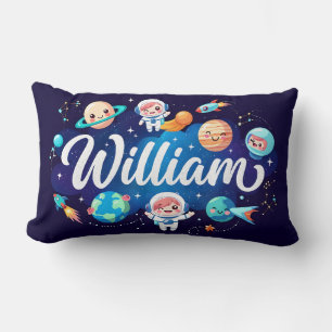 Space Galaxy William oreiller à lancer personnalis