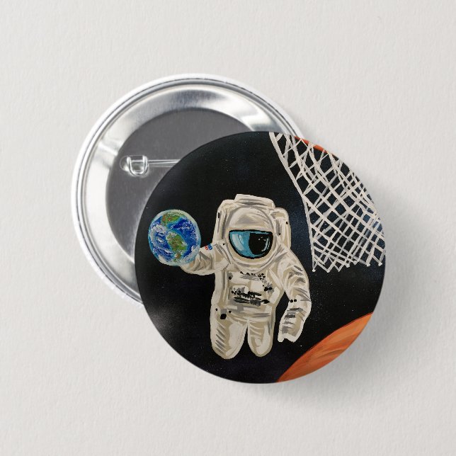Space Games 2 Inch Round Button (Front & Back)