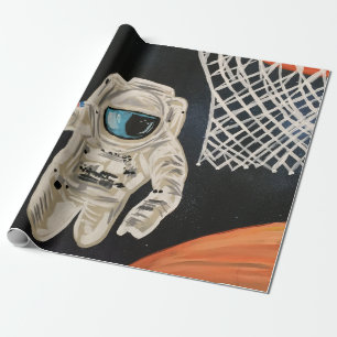 Space Games Wrapping Paper