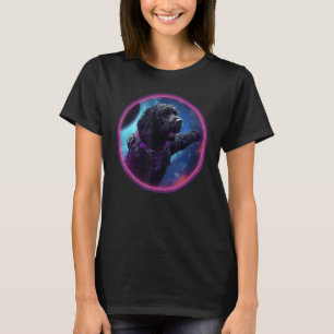 Space Giant Schnauzer Dog Mom Dad Giant Schnauzer T-Shirt