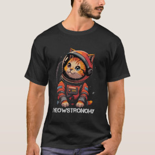 Space Gifts Cat Mom Cat Dad Men Women Kids Astrona T-Shirt