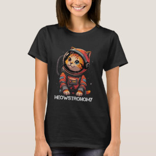 Space Gifts Cat Mom Cat Dad Men Women Kids Astrona T-Shirt