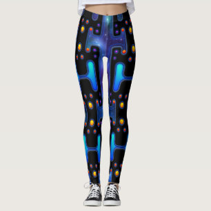 Space Girl Mechanical Android Futuristic Robot Leggings