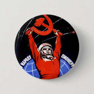 Space Glory 2 Inch Round Button