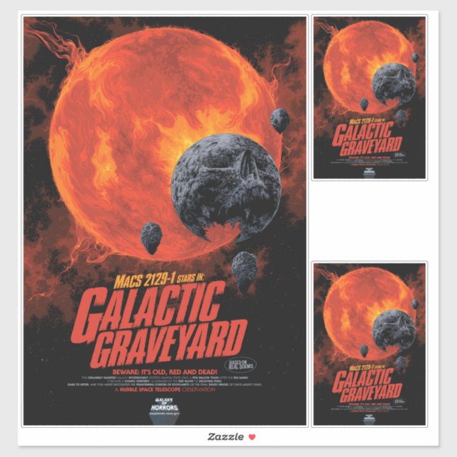 Space Graveyard Skull Halloween Galaxy of Horrors (Sheet)