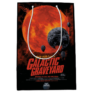 Space Graveyard Skull Halloween Galaxy of Horrors Medium Gift Bag