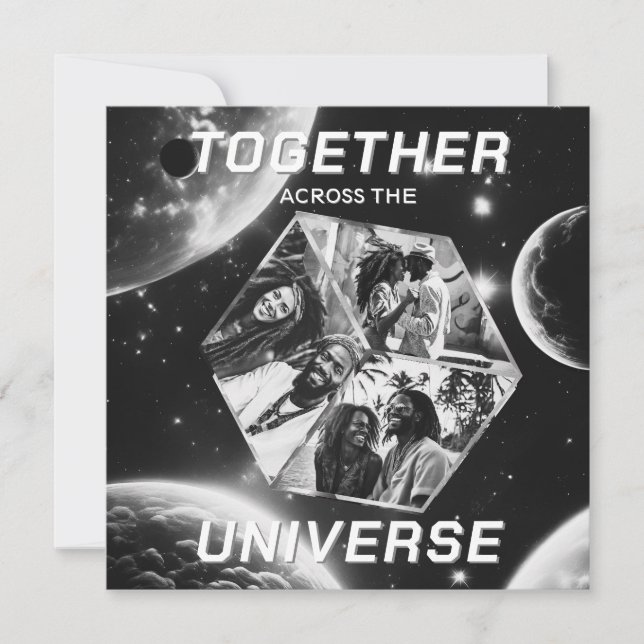 Space Greeting Universe Photos 3D Cube (Front)