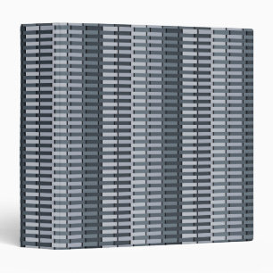 Space Grey Contemporary Abstract Stripe Pattern Binder
