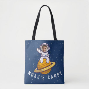 Space Halloween Bag - Custom Safety Info and Photo