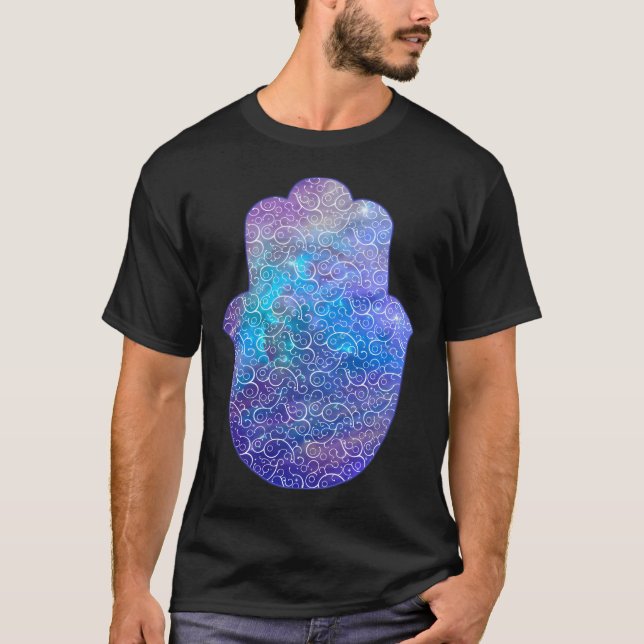 Space Hamsa Hand - Ii T-Shirt (Front)