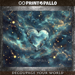 Space Heart made of stars Tissue Paper