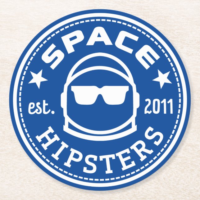 Space Hipsters Square Coasters (6 pack) (Front)