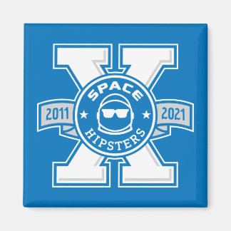 Space Hipsters® X Logo 2" Magnet