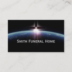 Space Holy Cross Light Funeral Home Business Card