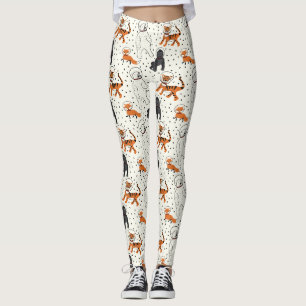 Space is Wild Animal Astronauts Patterned Leggings