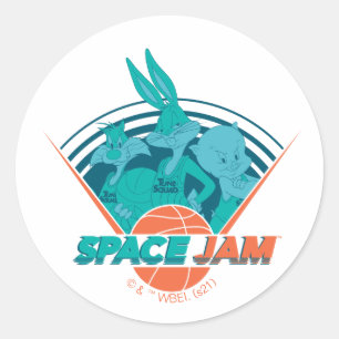 SPACE JAM: A NEW LEGACY™   Retro Futuristic Team Classic Round Sticker