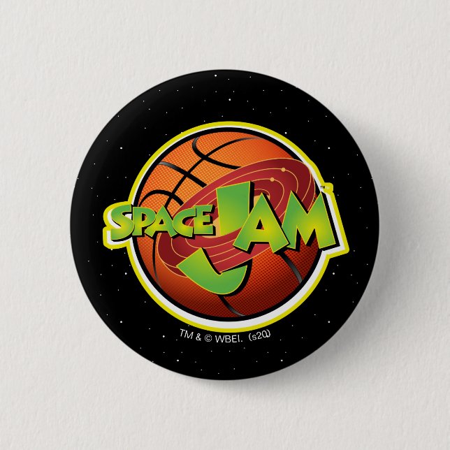 SPACE JAM™ Basketball Logo 2 Inch Round Button (Front)