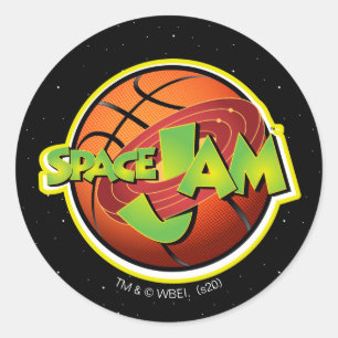 SPACE JAM™ Basketball Logo Classic Round Sticker