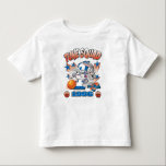 SPACE JAM™ BUGS BUNNY™ #1 Basketball Graphic Toddler T-shirt<br><div class="desc">Show your team spirit with this SPACE JAM™ BUGS BUNNY™ basketball dribble graphic! Wear on a graphic tee,  tote bag,  or poster for your wall! Shop this design on even more custom Zazzle gifts!</div>